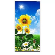 보석십자수 해바라기 꽃 액자형 공작, 금색 블랙, 상세 내용 참조, 007