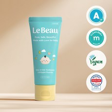 르보 아기 유아용 충치케어 저자극 고불소 치약 불소1000, 60g, 1개