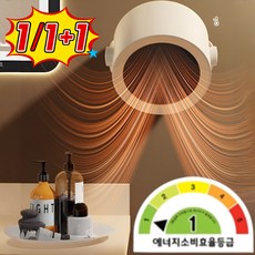 1/1+1[즉시 가열]다기능 초고속 난방기 가정용 휴대용 전기히터 소형 탁상난방기 다기능 온풍기 즉열속열 고출력 전기히터, 유럽, 그레이퍼플x1