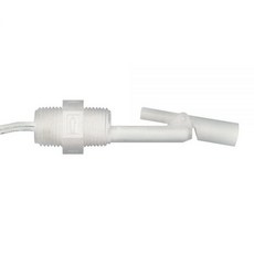 Madison M8700 플라스틱 측면 장착 액체 레벨 플로트 스위치 폴리프로필렌 스템 30VA SPST 1.3cm x 1.3cm(1/2인치 x 1/2인치) NPT 수