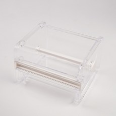 【CHL】抽拉式 高顏值全粘式便利貼 紙盒款 奶油色系 復古色系 亞克力收納盒 辦公小物 學習用品 重點備註, 1個