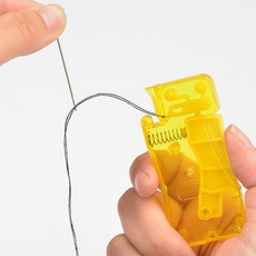 온케어 자동 바늘 실꿰기 실끼우개 바늘꿰기, 2세트, 노랑