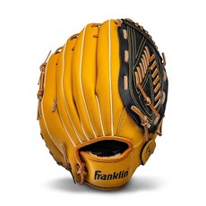 Franklin Sports 야구 및 소프트볼 글러브 - 필드 마스터 - 야구 및 소프트볼 장갑, Right Hand Throw, 13" - Basket “V” Web, Tan