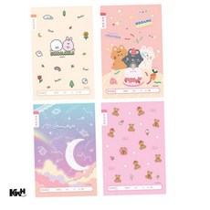 쓰기 노트 10칸 10권 초등학교노트 학원노트, 여_랜덤