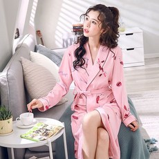 冬季居家旅行泡湯首選女冬季日式和風長袖和服浴袍睡袍兩用款