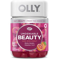 OLLY VITAMINS Undeniable Beauty 葡萄柚魅力風味軟糖, 60入, 1個, 60錠
