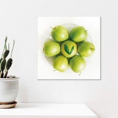 캔버스액자 자연 청사과 A타입 25x25cm, 1개