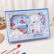산리오 비밀번호 노트 다꾸 다이어리 꾸미기 선물세트 DIY, 시나모롤