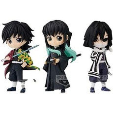 반프레스토 귀멸의칼날 Q포스켓 쁘띠3 토미오카 이구로 무이치로 3종세트