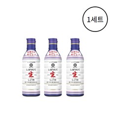 킷코만 언제나 신선하게 짜낸 생간장 세병, 1세트, 450ml