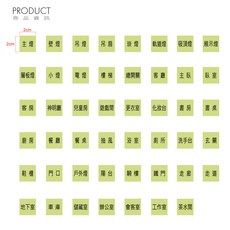 電燈開關貼紙 夜光貼紙 開關貼 開關貼紙 標示貼紙 PC材質, 客廳