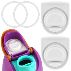 ECLATIS Owala Fr2E(넓음)Sip 680.4g24온스 946.4ml32온스와 호환되는 교체용 스토퍼 6개 40.9/7.9/71.9/70/81.9/81.9/1.2/, 2 Complete Seal Kit, 화이트