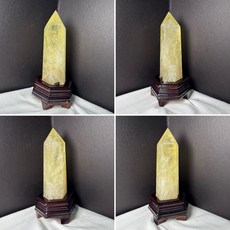 晶庫天然水晶批發/零售 各式水晶柱 天然黃水晶柱 黃水晶 水晶柱, 1個, 47號 23公分 1001公克