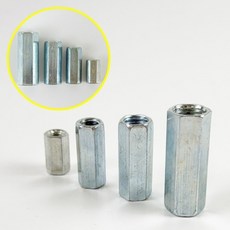 육각 롱너트 M6 M8 M10 M12 전산 볼트 연결 너트 관통형 장너트 커플링 지지대, A M6