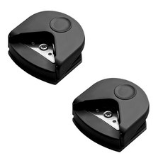 모서리 라운드 코너 커터기 종이 문서, 2개, 블랙