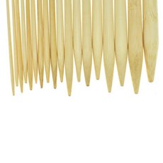 대나무 뜨개질 바늘 단일 뾰족한 직선 경량 인체공학적 관절 통증, 1개