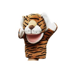 아동상담치료 역할극 타이거 손인형 말놀이 펠트교구 교육완구, 1개, 1개