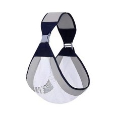 DIU 嬰兒抱帶簡易抱巾寶寶腰凳新生兒揹帶橫抱式揹帶抱娃神器, 灰色網款