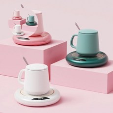 컵워머 가벼운 히팅 원터치 발열컵받침 USB 온열스토브, 히팅컵워머-화이트