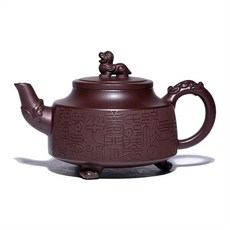 原礦紫泥手工經典紫砂功夫茶壺, 1個, 1L, 原礦紫泥:如圖所示