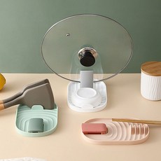 조리도구 받침대 주방 식기 정리 냄비뚜껑 거치대 식기건조대 받침 용품 걸이 그릇거치, 블루, 1개