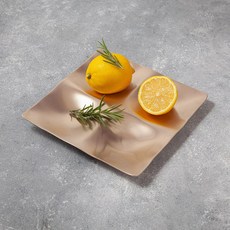 서촌유기 방짜 유기 4칸 나눔접시 놋그릇 사절판, 1개, 방짜유기-나눔접시(18.5cm x18.5cm)