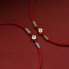 幸福紅繩手鍊 B1028 (轉運/平安)