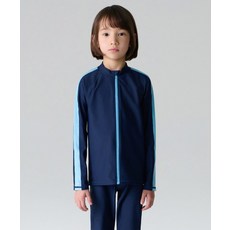MUSINSA STANDARD KIDS 볼드 라인 워터 래쉬가드 [네이비/스카이 블루] 167193