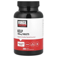 Force Factor Kelp 150 mcg 200 Tablets, ForceFactorKelp150mcg200Tablet, 1개, 200정