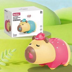 BelDiou 懸浮球玩具, 1個, BD762【USB充電】粉色河馬吹球機