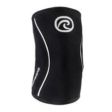 Rehband 팔꿈치 압축 압박 스포츠 헬스 보호대 밴드 네오프렌 슬리브 카모 5mm(색상모음), Medium, Black 단일 1개