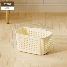 奶油黃 小號 臟衣籃, 奶油黃丨小號不帶輪