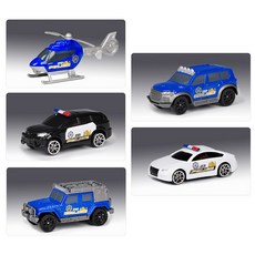 3세 정밀모형 경찰 미니카 헬기 5종세트 밀리터리덕후 물탱크 경찰헬기모형, 1개