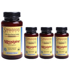 스완슨 울트라 니트로시진 750mg 타블렛, 60개입, 4개, 60정