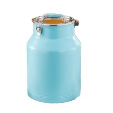 不鏽鋼密封罐茶葉罐防潮牛奶桶運輸桶米桶防蟲發酵桶水果撈酸奶桶, 黃色,9L, 1個