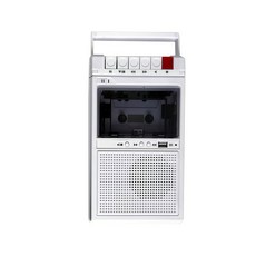테이프 플레이어 사각 턴테이블용 녹음기 90년대 80년대 빈티지, 4_화이트 USB+블루투스 변환 녹음, 단일 모델