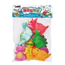 FOOD超人 小船小鴨恐龍海洋Baby趣味撈魚遊戲 6個月以上寶寶洗澡玩具, 1個, 嚕拉拉時間-恐龍(風車), Multicolor