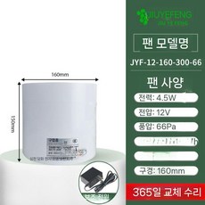환풍기 태양광 화장실 4인치 옥상 자동 배출기 농장, 6 6인치/1단 모델(파이프 160  PVC 파이프)