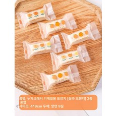 사탕 포장 초콜릿 카라멜 대용량 1000장 비닐백, 100개입 [체험용], 1개, 캔디백 [플라워 오렌지]
