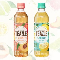 마켓마고 웅진 티즐제로 피치 우롱티 유자 그린티 500ml x 20페트 차음료