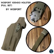 藍貓戰術 - ARG GR-74R 復刻沙法利蘭風格 6354DO 槍套組 FOR GLOCK X300, 狼棕, 1個