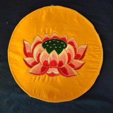 원형직사각형 연꽃 패드 천 시트 쿠션관음상 받침대용 자수 불교 장식품, 2. Diameter 30cm