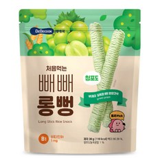 베베쿡 더 맛있는 빼빼롱뻥, 4개, 30g, GREEN GRAPE 청포도