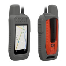 Garmin Alpha 300 200과 호환되는 kwmobile 케이스 - GPS 핸드셋 내비게이션 시스템 소프트 실리콘 피부 보호 커버 회색, grey, grey, 1개