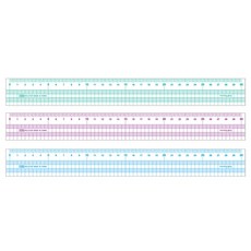 1500 컬러 방안자(30cm), 핑크, 1개