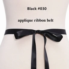(30PCS) 도매 신부의 크리스탈 라인 석 웨딩 벨트 새틴 리본 드레스 WDD1129, 03 Black