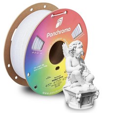Polymaker Panchroma 매트 PLA 필라멘트 씨폼 그린 1.75mm 1kg 3D 프린팅 필라멘트 이전 폴리테라 매트 대부분의 FDM 3D 프린터에 적합 1k, 115 - 1.75mm 마블 화이트 (헥스 코드: #D