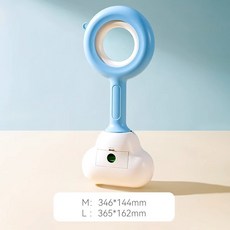 PUPPYOWN狗狗拾便器撿狗便神器外出拉屎糞便清理用品遛狗剷屎器夾便器laiwc, 1個, 白藍(小號)