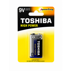 TOSHIBA 9V鹼性電池 高效能, 1個, 6LR61GCP BP-1
