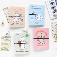 로마네 데코포켓 네컷사진앨범 포토앨범 스티커보관함, 버니